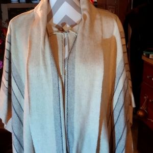 Authentic wool poncho came from Texas...